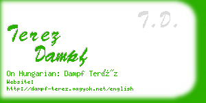 terez dampf business card